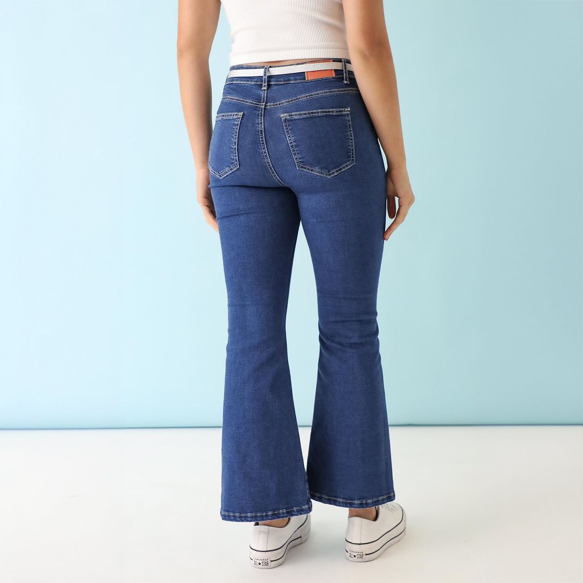 SYBILLA - Jean Flare Algodón Mujer Sybilla