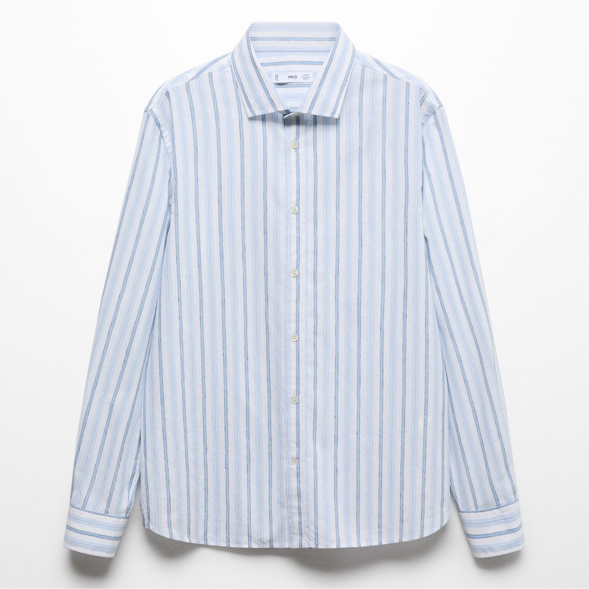 MANGO - Camisa Manga Larga Algodón Hombre Mango