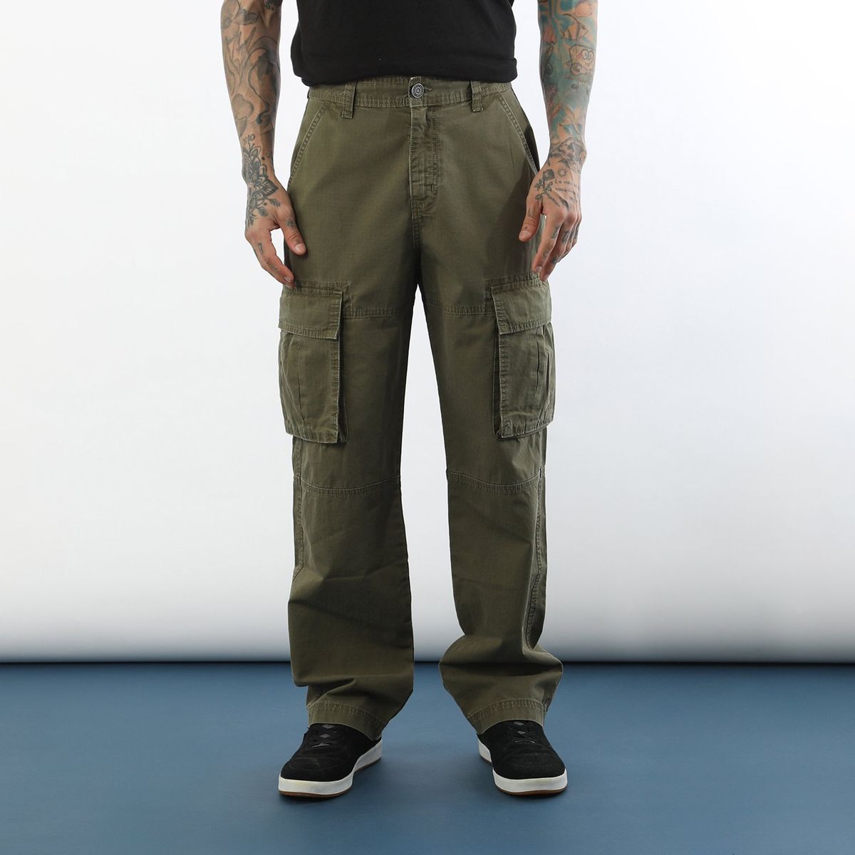 DENIMLAB - Pantalón Cargo Hombre Denimlab