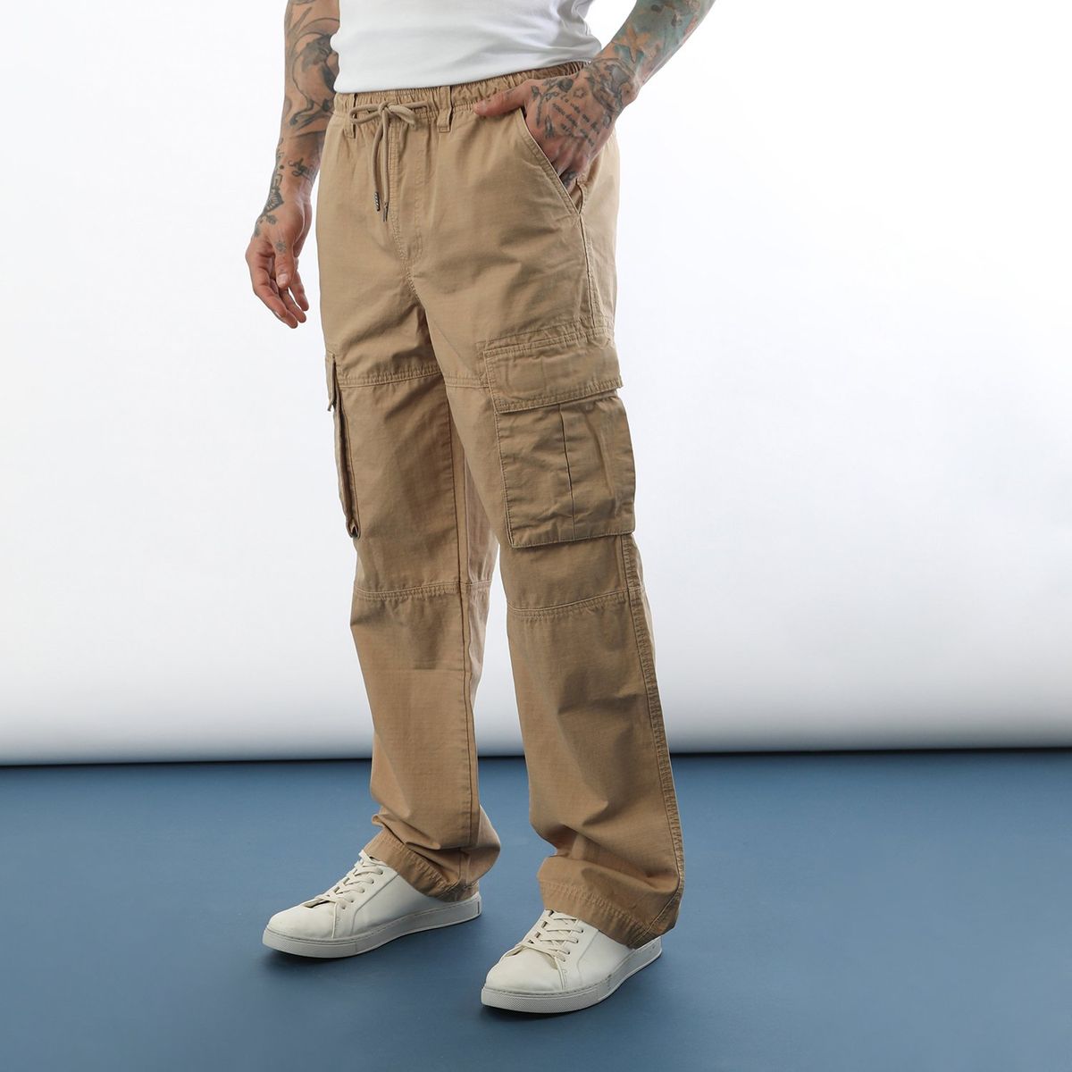 DENIMLAB - Pantalón Cargo Hombre Denimlab