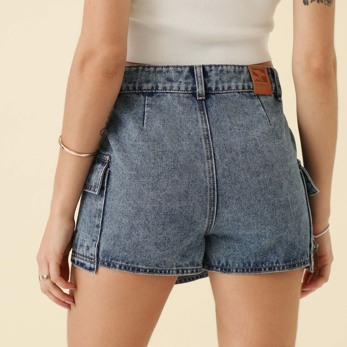 DOO AUSTRALIA - Falda Short 100% Algodón Mujer Doo Australia