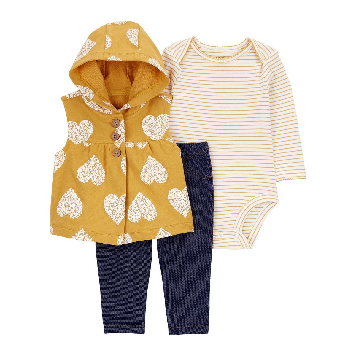 CARTER'S - Conjunto 3 Piezas Bebé Niña Carters