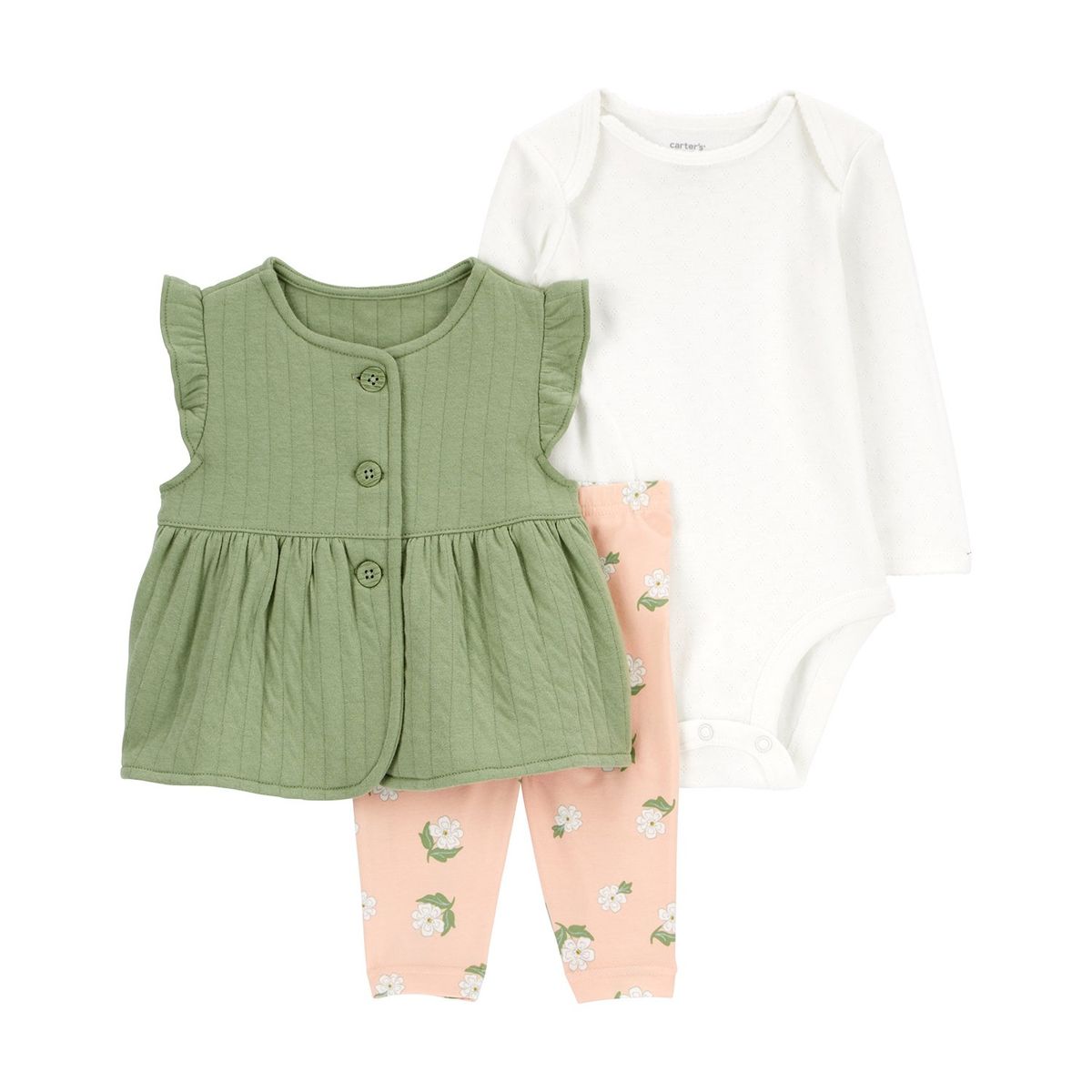 CARTER'S - Conjunto 3 Piezas Bebé Niña Carters