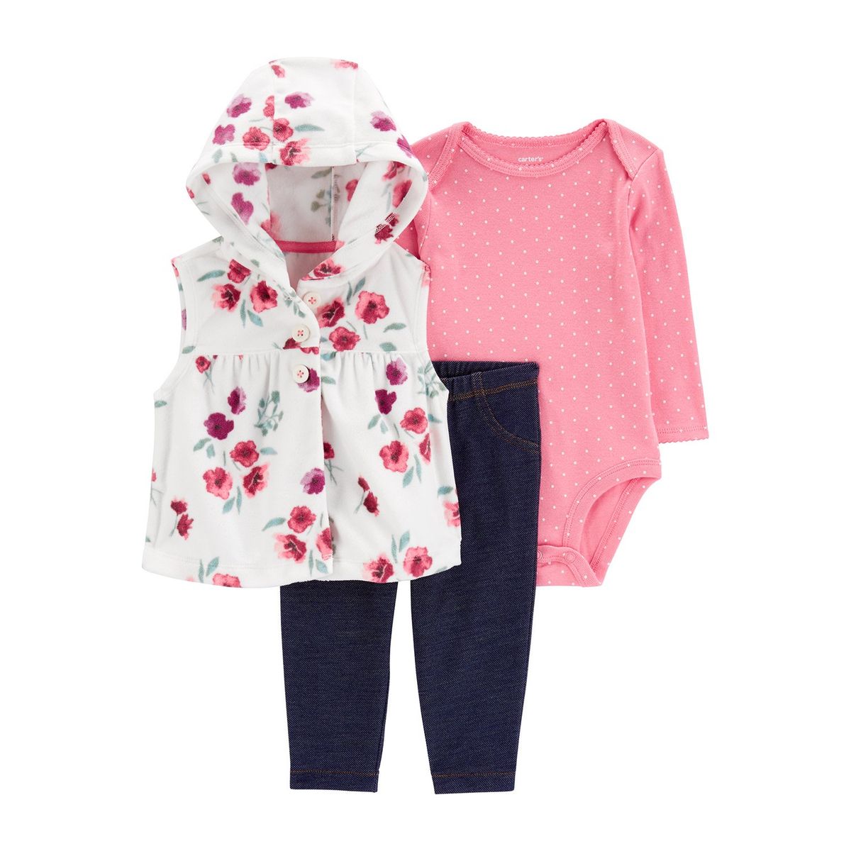 CARTER'S - Conjunto 3 Piezas Bebé Niña Carters