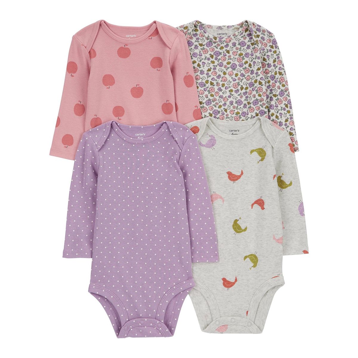 CARTER'S - Body Pack X4 Bebé Niña Carters