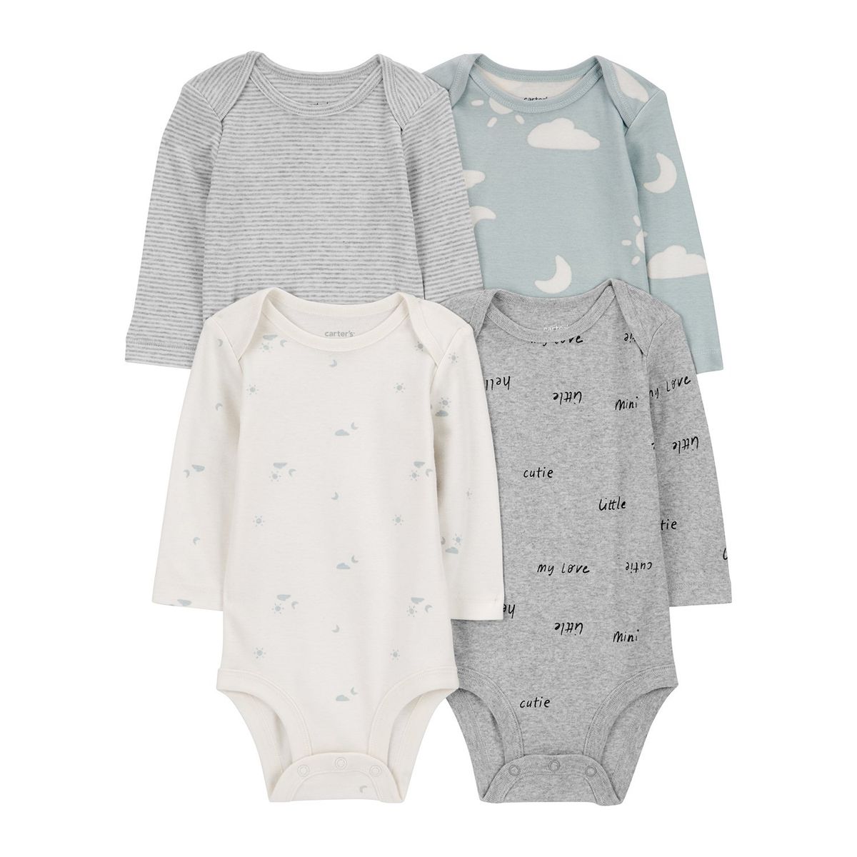 CARTER'S - Body Pack X4 Bebé Unisex Carters