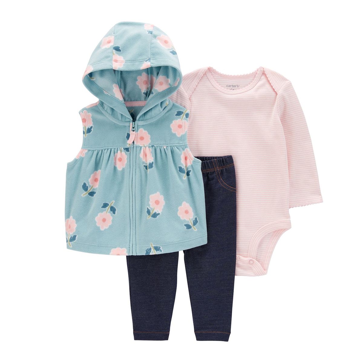 CARTER'S - Conjunto 3 Piezas Bebé Niña Carters