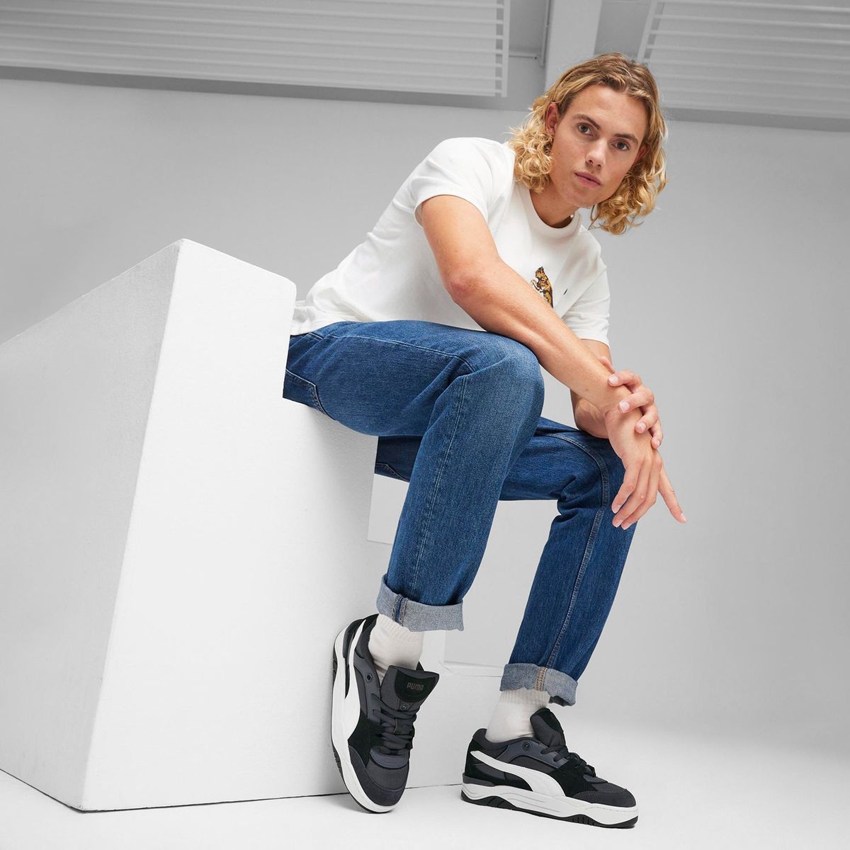 PUMA - Zapatillas Urbanas Hombre Puma-180 Negro