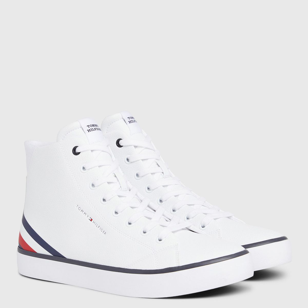TOMMY HILFIGER - Zapatillas Urbanas Hombre Tommy Hilfiger Zapatiilas Th Hi Vulc Core Lth Blanco
