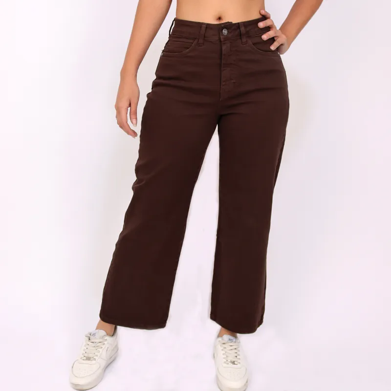 KAYRA POBLET - Jean Wide Leg Tiro Alto Mujer Kayra Poblet
