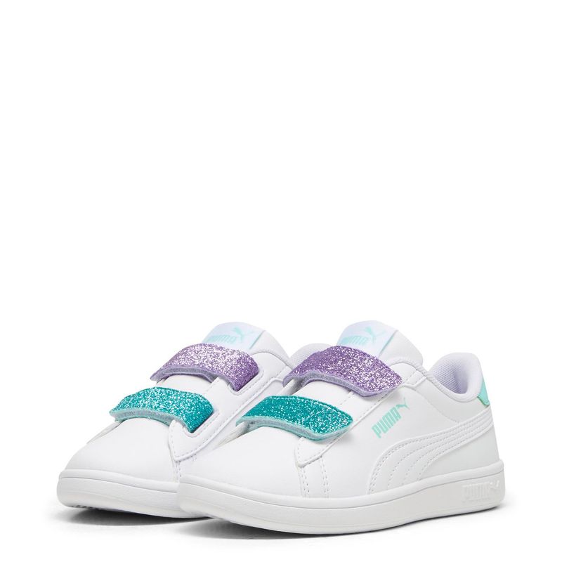 PUMA - Zapatillas urbanas Niña Puma Smash 3.0 L Glitter Velcro V PS