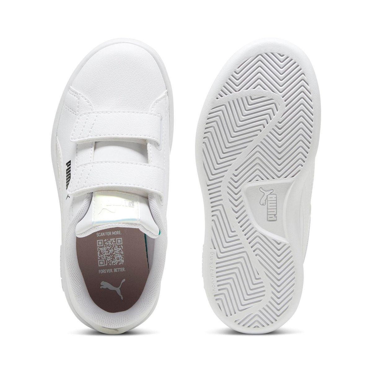 PUMA - Zapatillas urbanas Niña Puma Smash 3.0 Holo 2.0 V PS