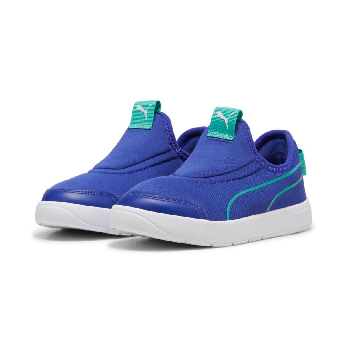 PUMA - Zapatillas urbanas Niño Courtflex v3 Slip On PS