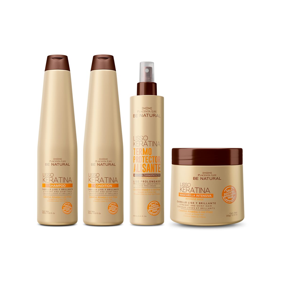 BE NATURAL - Combo Lisso Keratina 350ml Be Natural