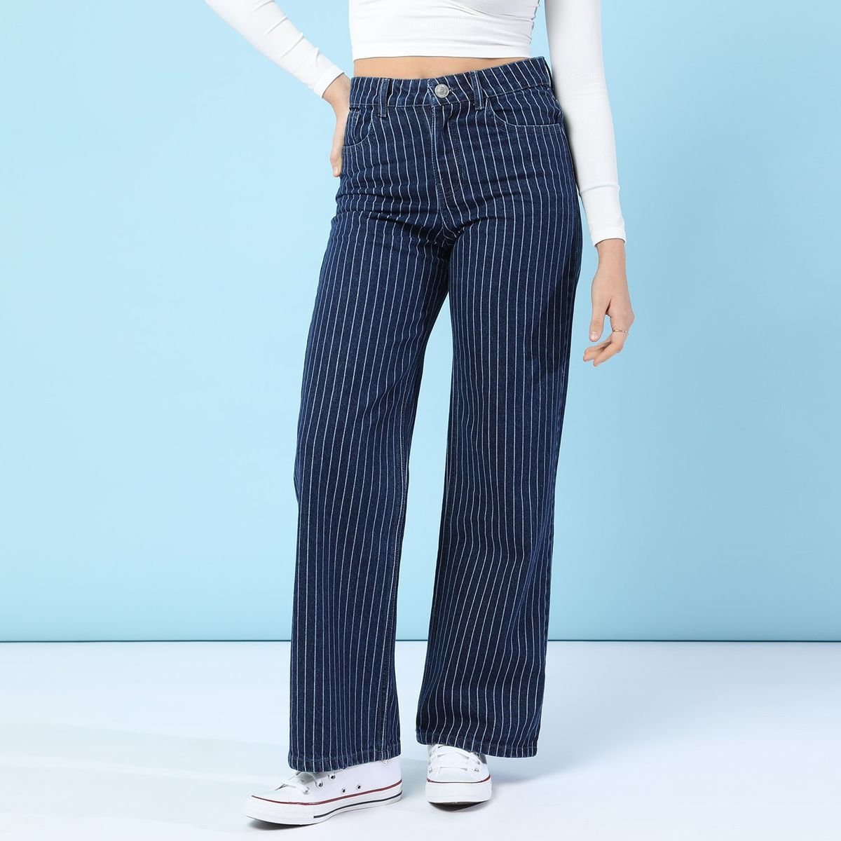 SYBILLA - Pantalón Straight 100% Algodón Mujer Sybilla