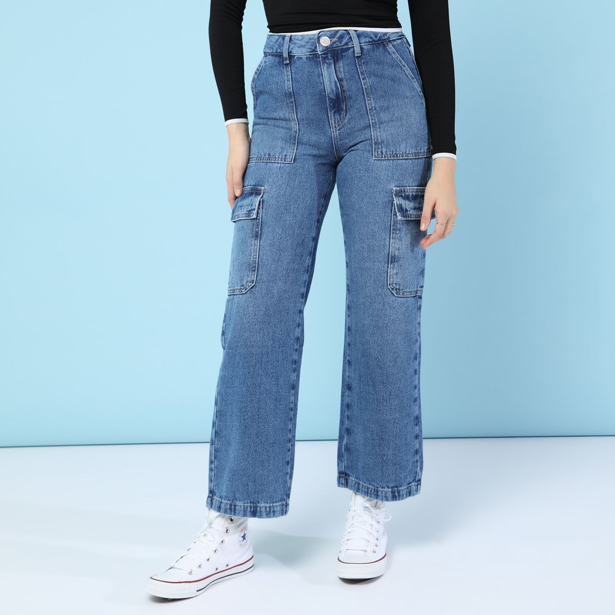 SYBILLA - Jean Recto Algodón Mujer Sybilla