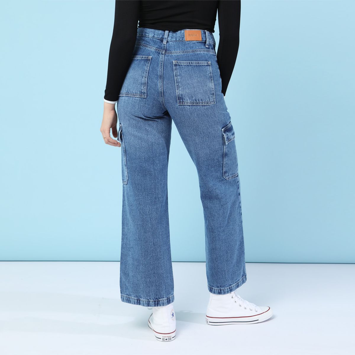 SYBILLA - Jean Recto Algodón Mujer Sybilla