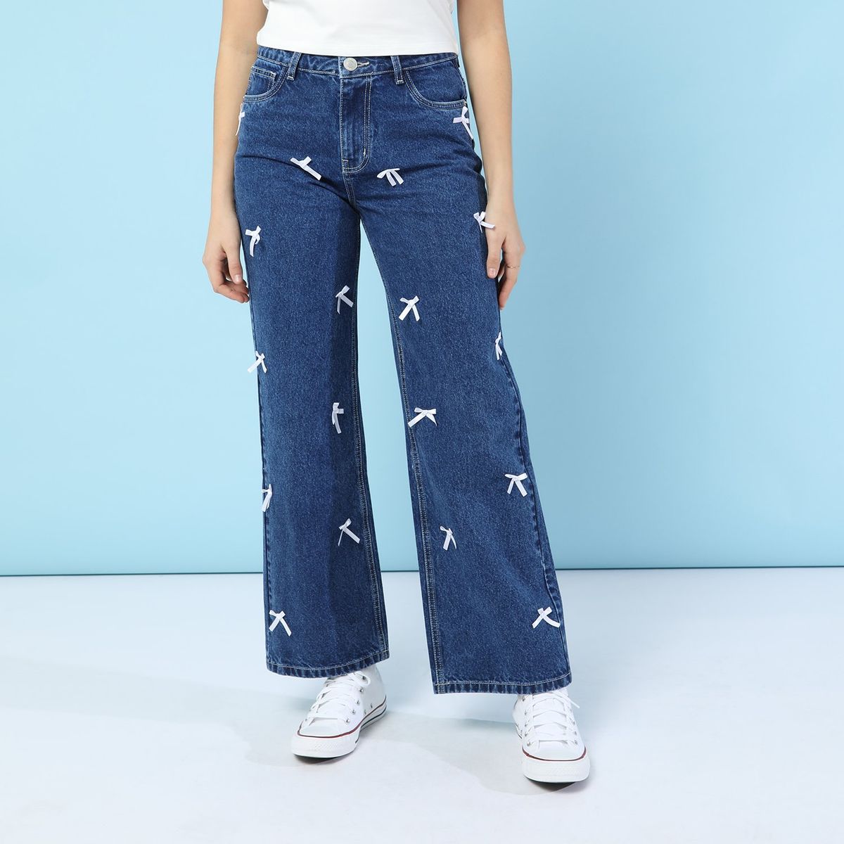 SYBILLA - Jean Straight 100% Algodón Mujer Sybilla