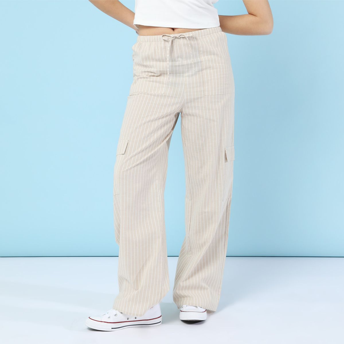 SYBILLA - Pantalón 100% Algodón Mujer Sybilla