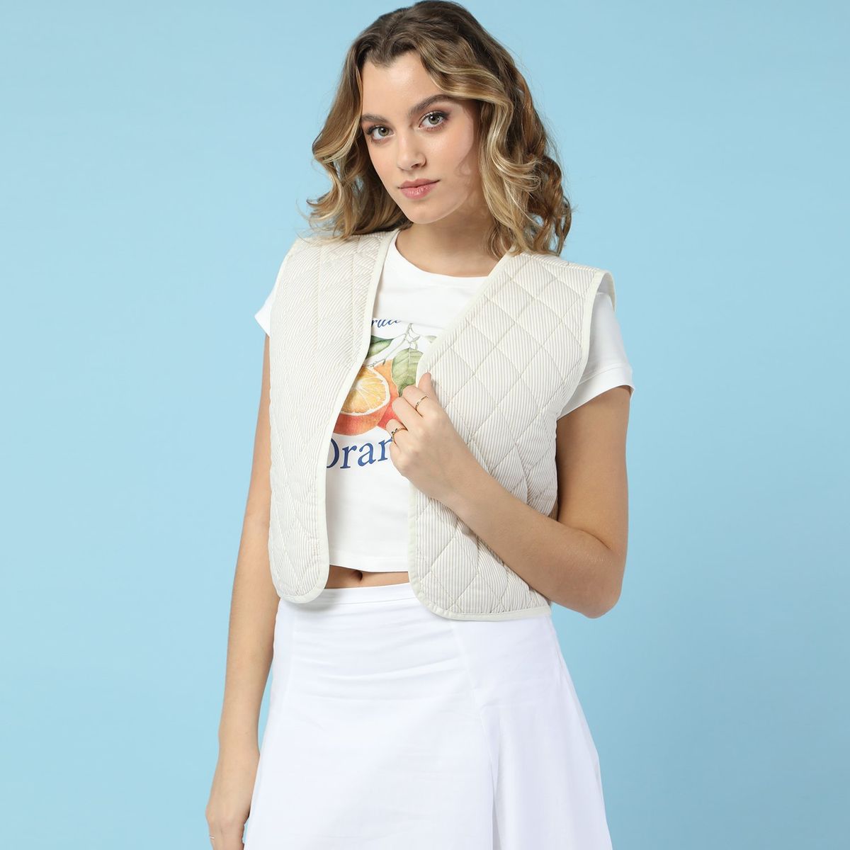 SYBILLA - Chaleco 100% Algodón Mujer Sybilla