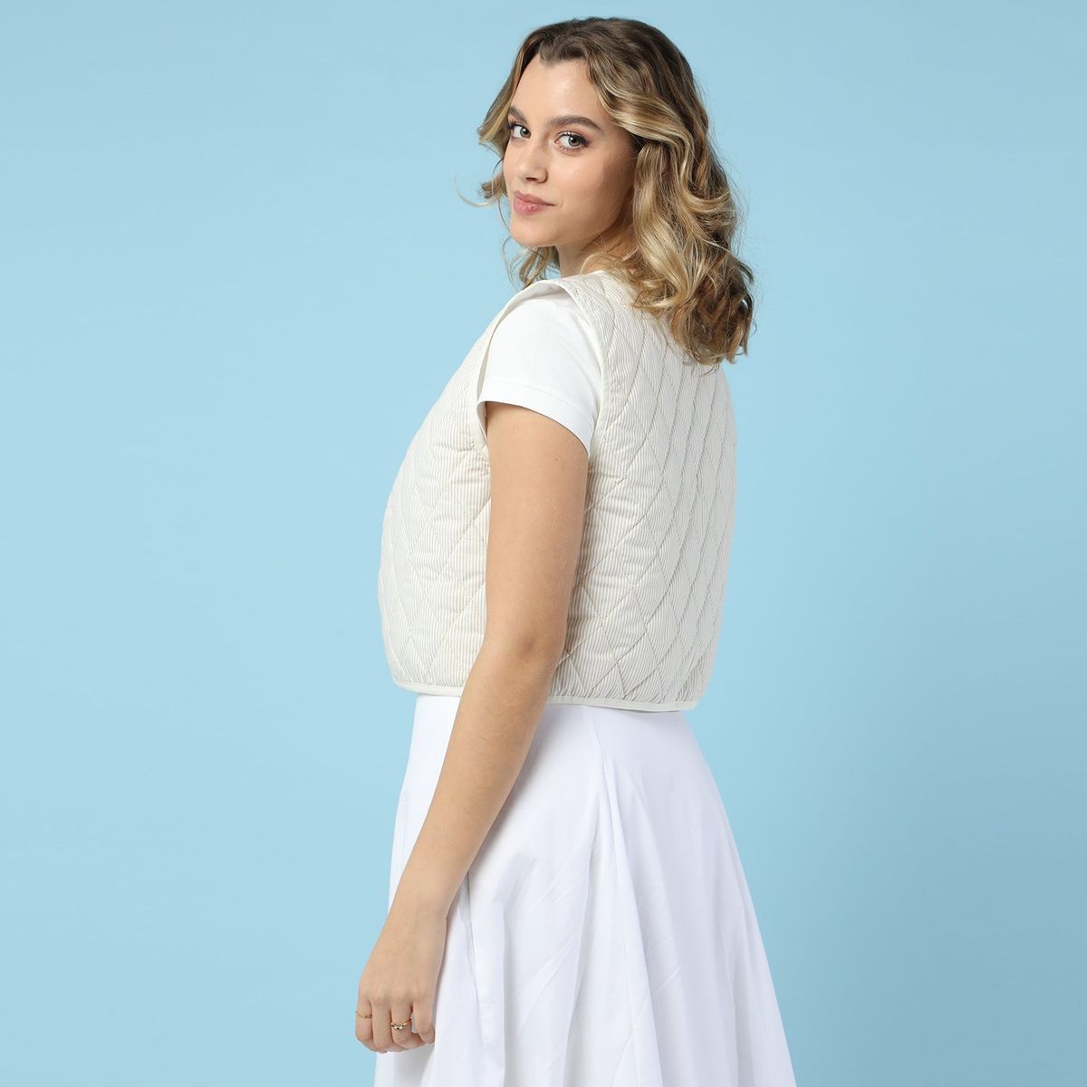 SYBILLA - Chaleco 100% Algodón Mujer Sybilla