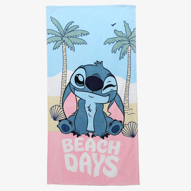DISNEY - Toalla de Playa Infantil Stitch 100% Algodón 70x140cm