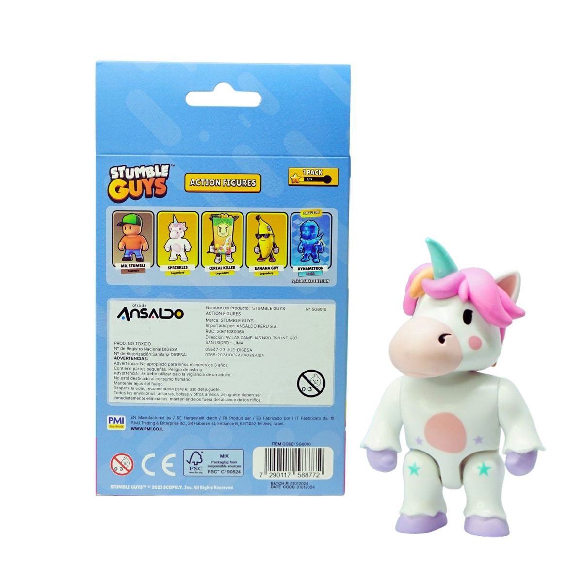 STUMBLE GUYS - Figura 12 Cms Con Accesorios Stumble Guys