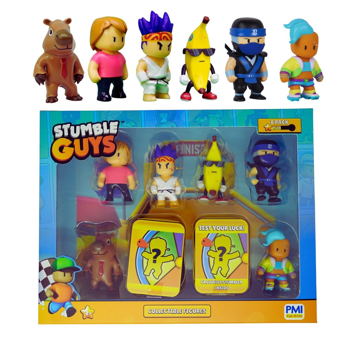 STUMBLE GUYS - Pack 8 Figuras 5 Cms Stumble Guys