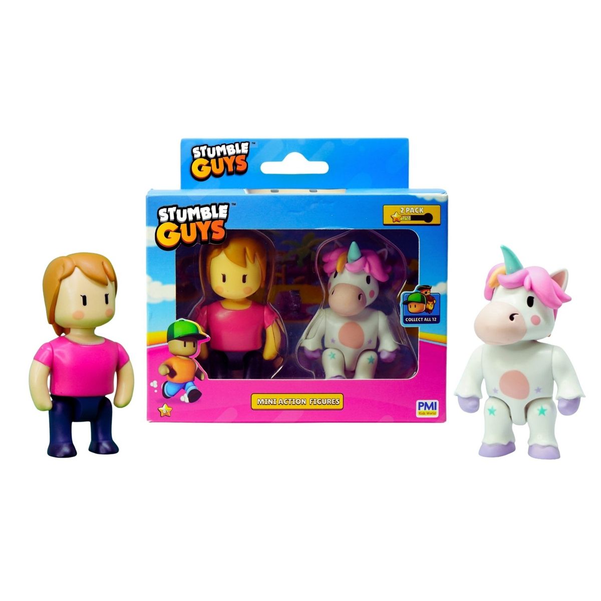 STUMBLE GUYS - Pack 2 Figuras 8 Cms Articuladas Stumble Guys