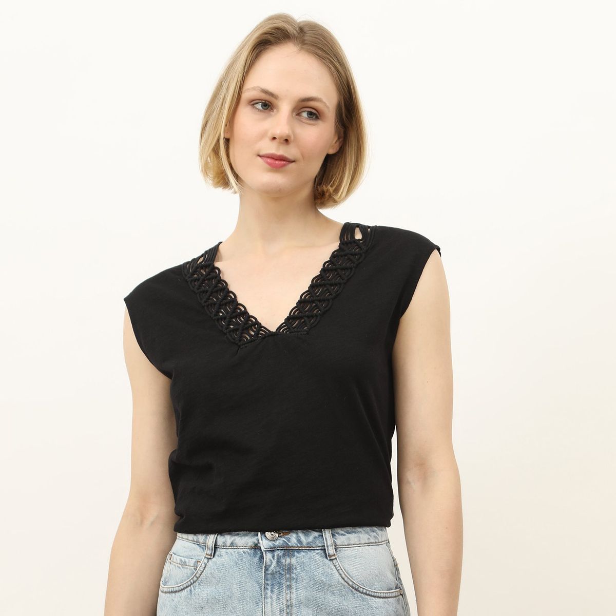 MAISON 123 - Polo Manga Corta 100% Algodón Mujer Maison 123