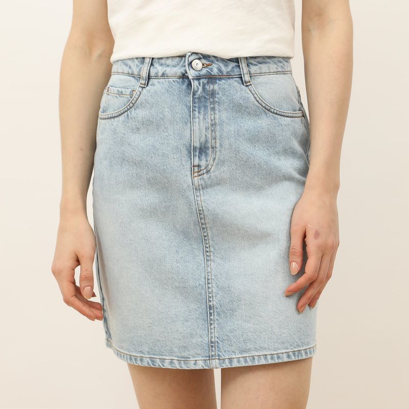 MAISON 123 - Falda Corta 100% Algodón Mujer Maison 123