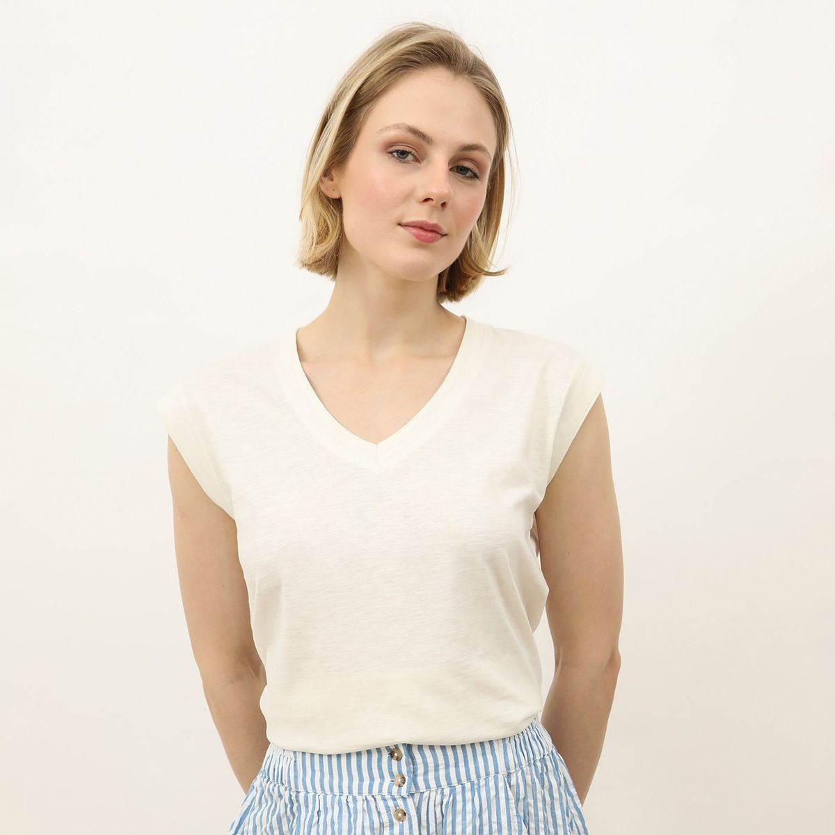 MAISON 123 - Polo Manga Corta 100% Algodón Mujer Maison 123