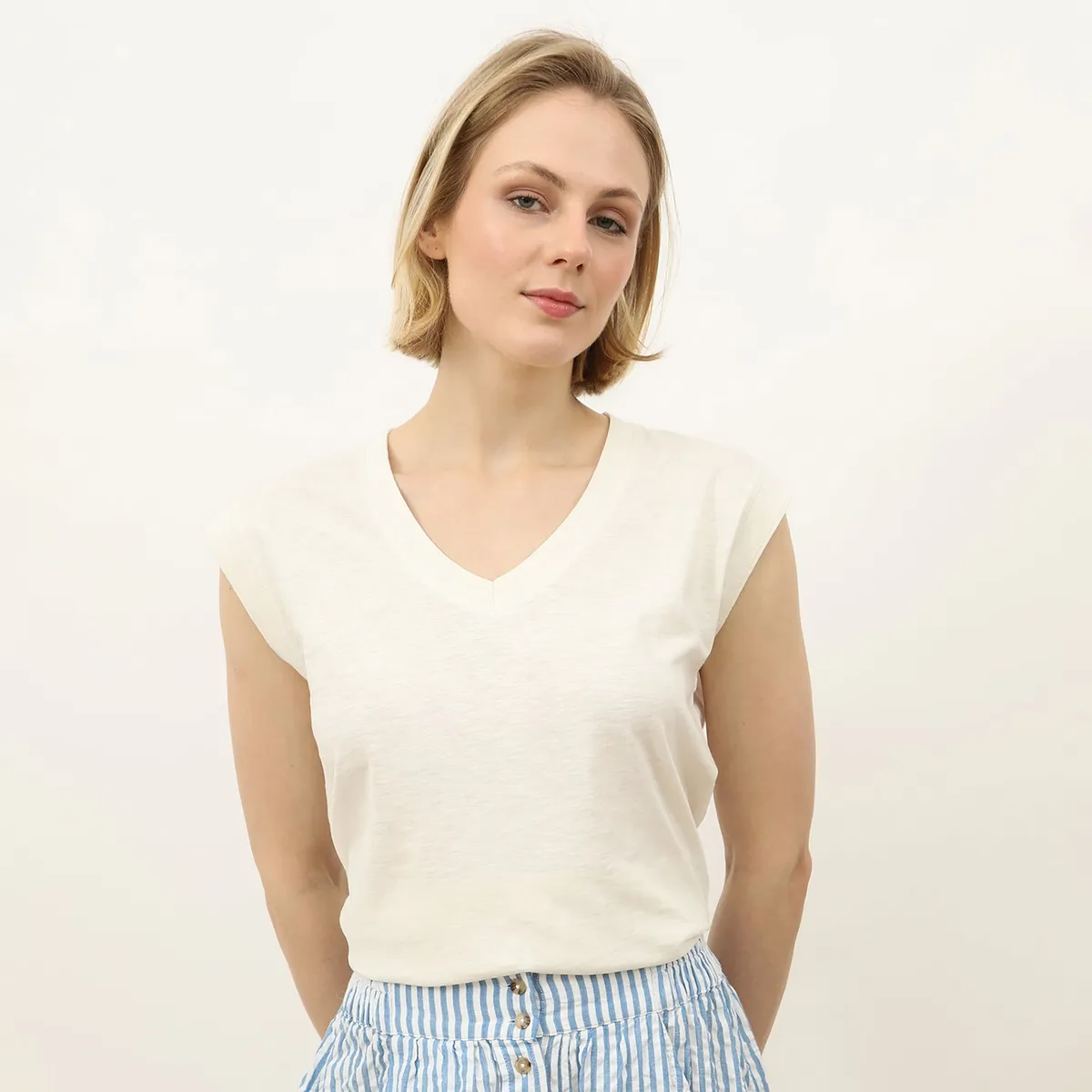 MAISON 123 - Polo Manga Corta 100% Algodón Mujer Maison 123