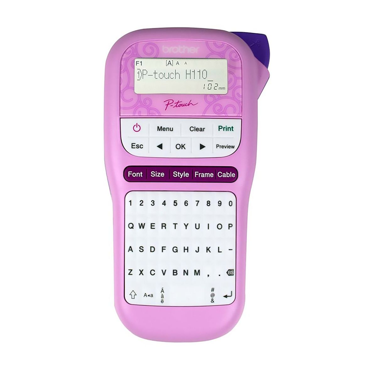 BROTHER - Rotuladora Portátil Rosada Brother PTH110PK