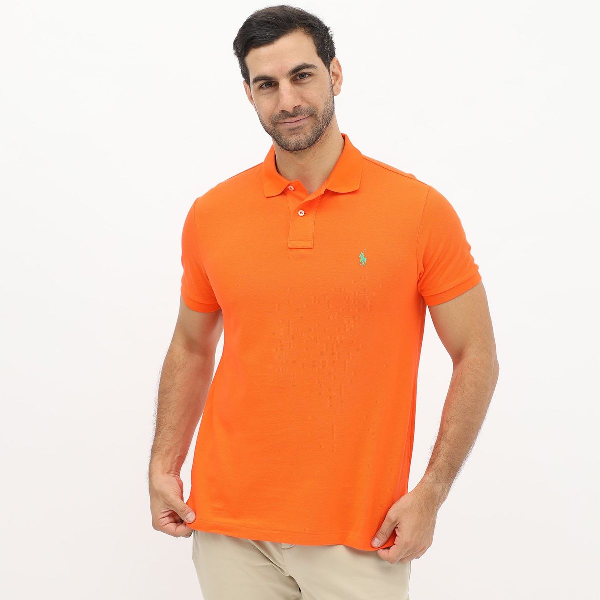 POLO RALPH LAUREN - Polo Manga Corta 100% Algodón Slim Fit Hombre Polo Ralph Lauren