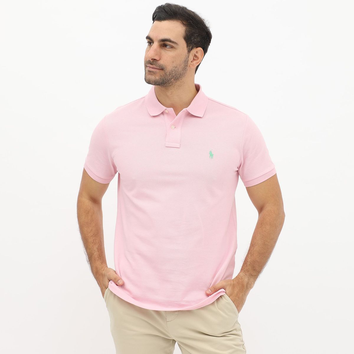 POLO RALPH LAUREN - Polo Manga Corta 100% Algodón Slim Fit Hombre Polo Ralph Lauren