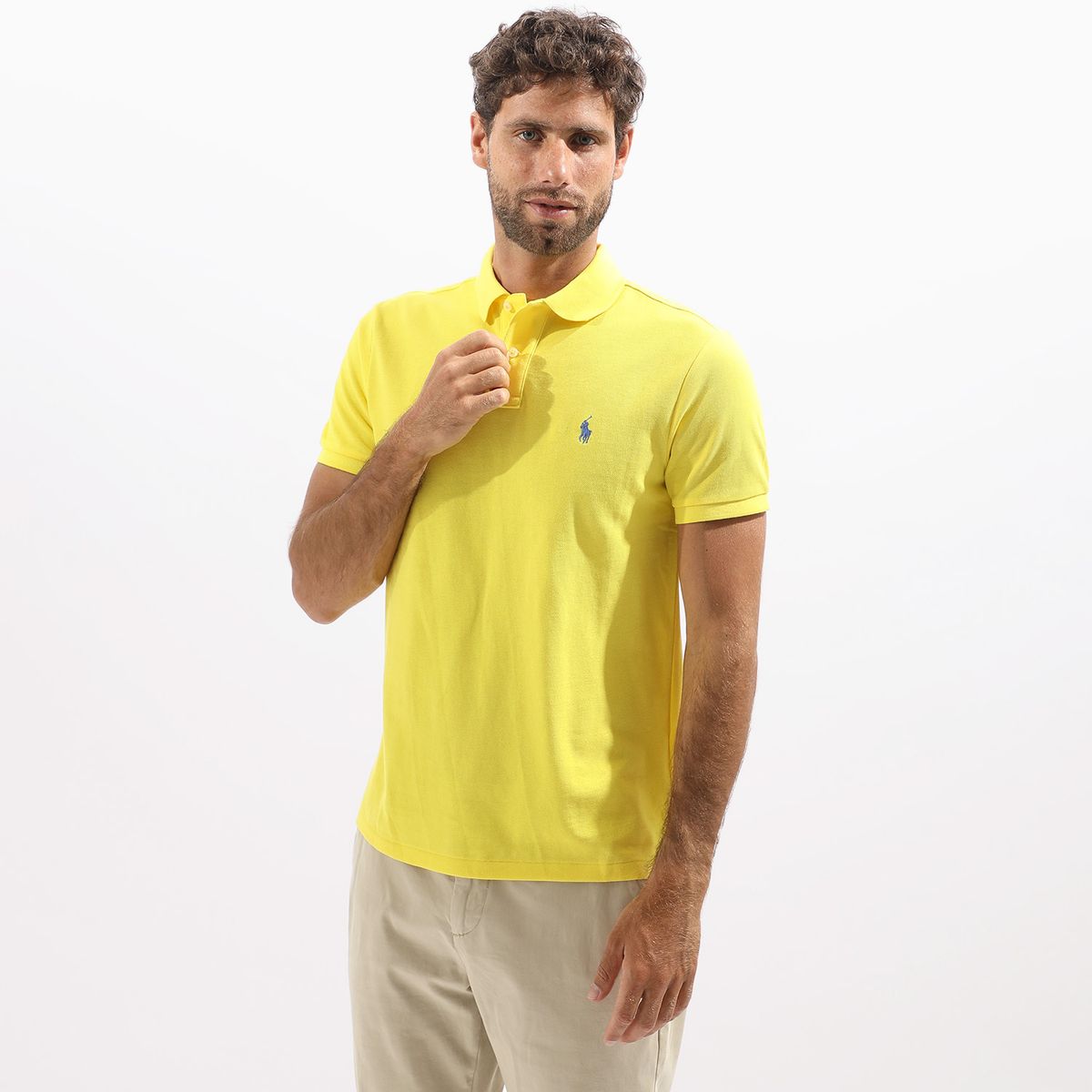 POLO RALPH LAUREN - Polo Manga Corta 100% Algodón Slim Fit Hombre Polo Ralph Lauren