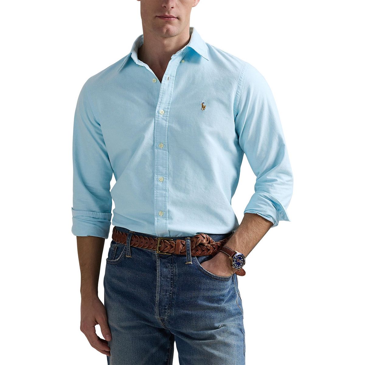 POLO RALPH LAUREN - Camisa 100% Algodón Slim Fit Hombre Polo Ralph Lauren 