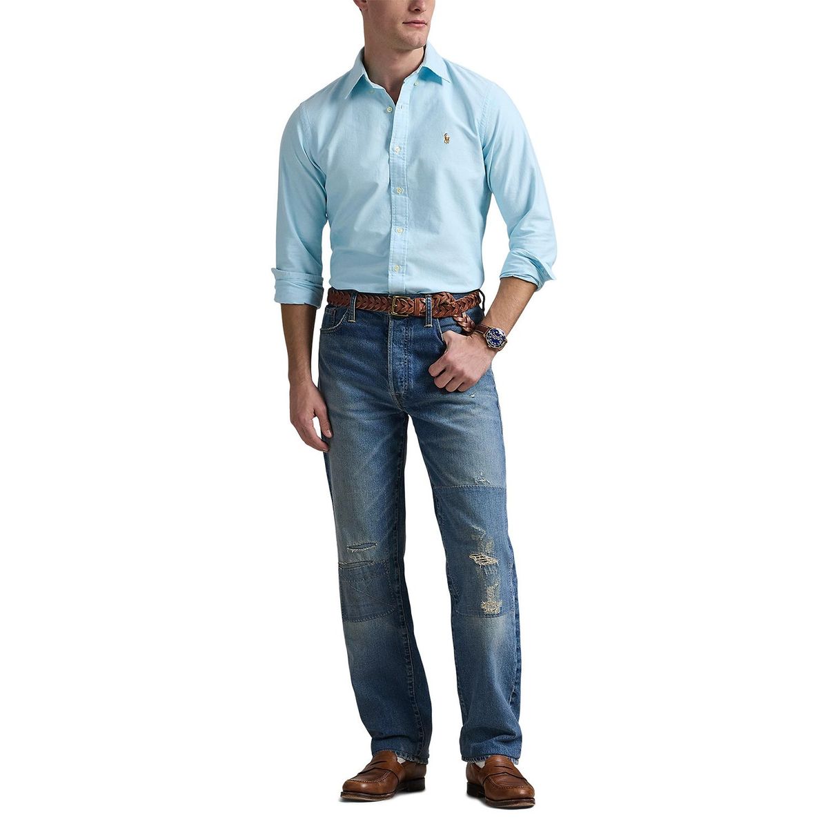 POLO RALPH LAUREN - Camisa 100% Algodón Slim Fit Hombre Polo Ralph Lauren 