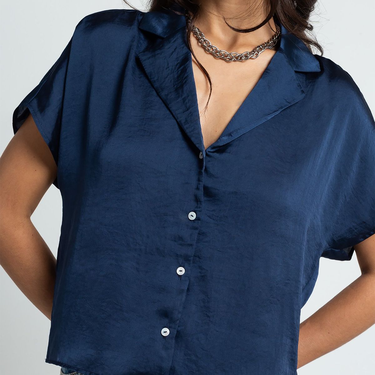 NAF NAF - Blusa Manga Corta Mujer Naf Naf