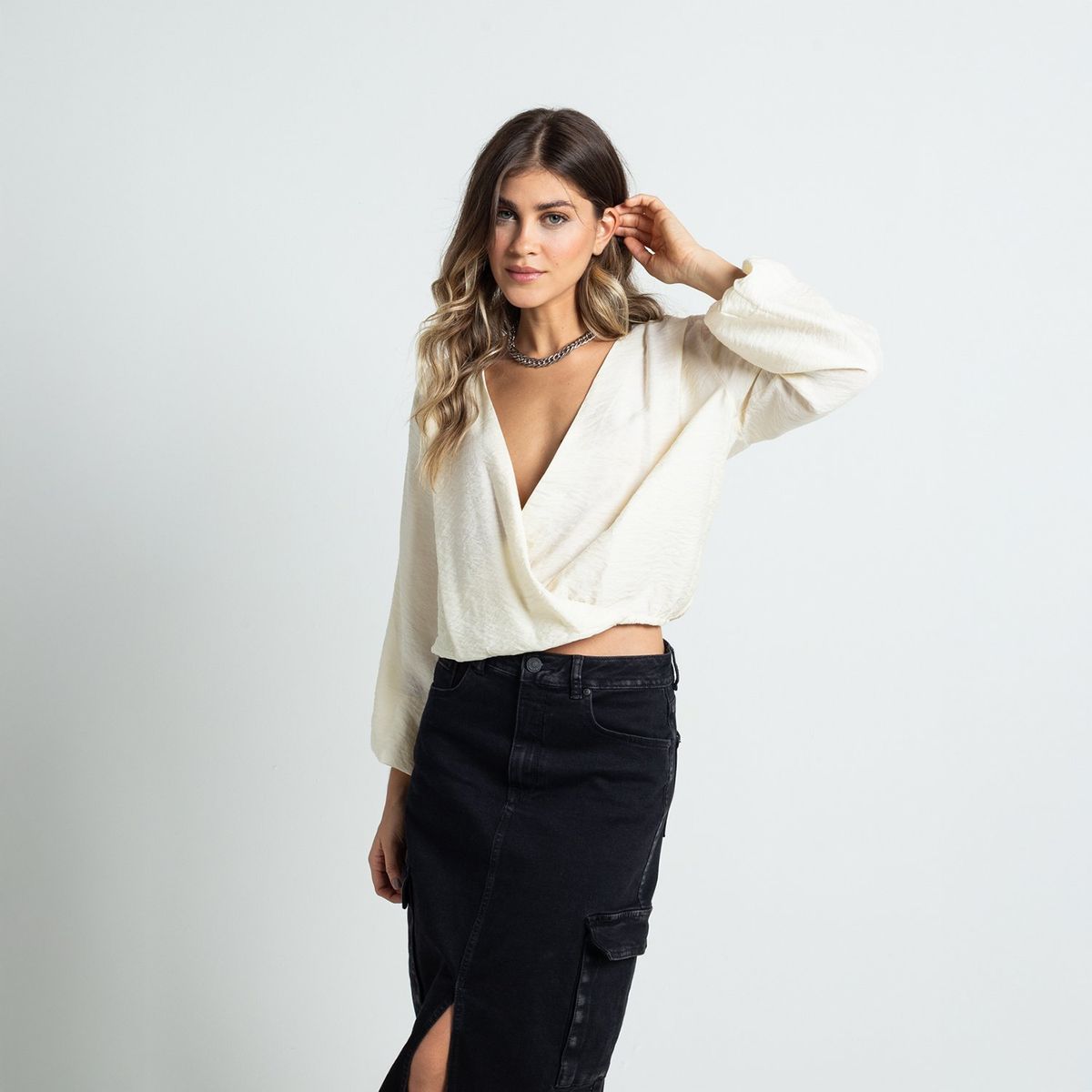 NAF NAF - Blusa Manga Larga Mujer Naf Naf