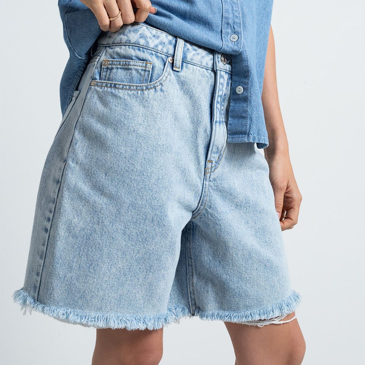 NAF NAF - Short Denim Algodón Mujer Naf Naf