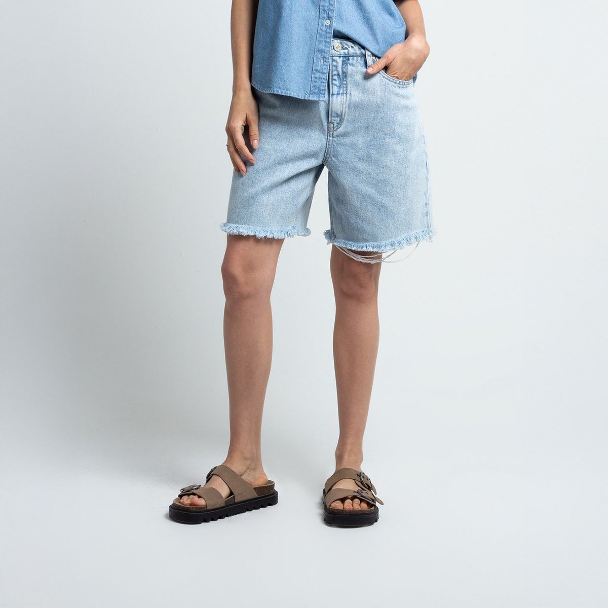 NAF NAF - Short Denim Algodón Mujer Naf Naf