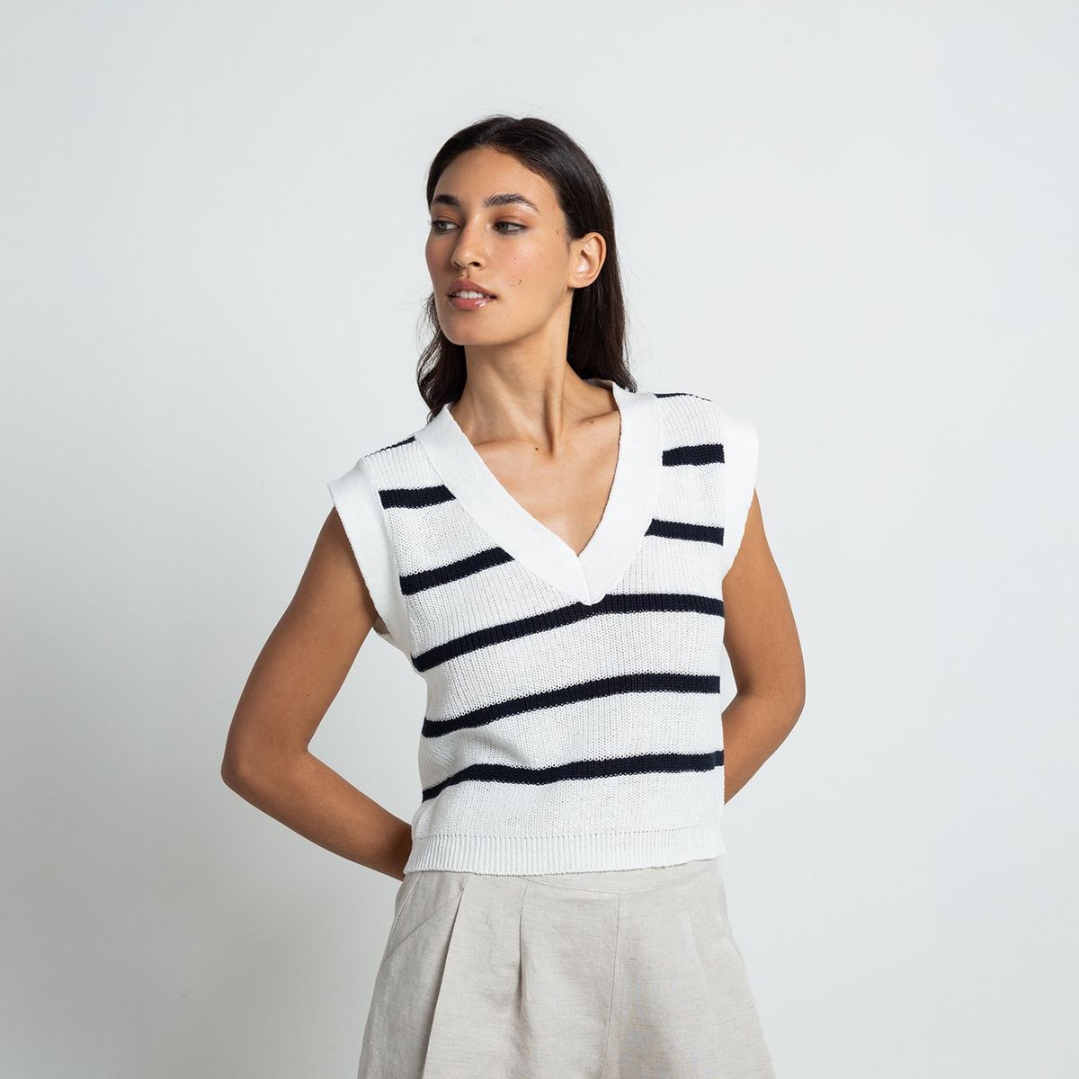 NAF NAF - Chaleco 100% Algodón Mujer Naf Naf