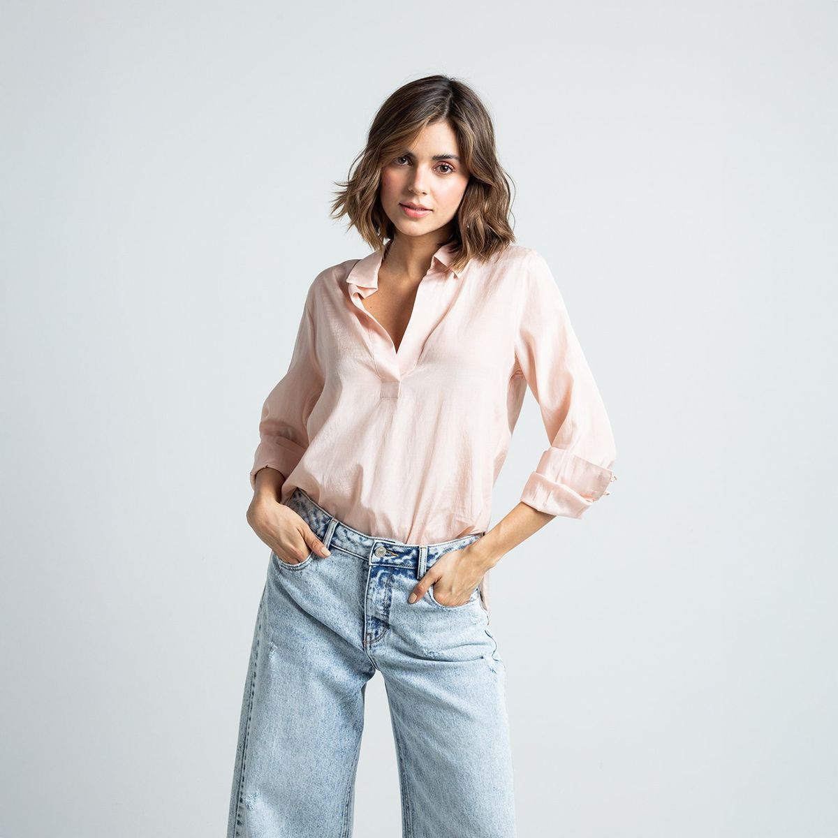 NAF NAF - Blusa Manga Larga Mujer Naf Naf