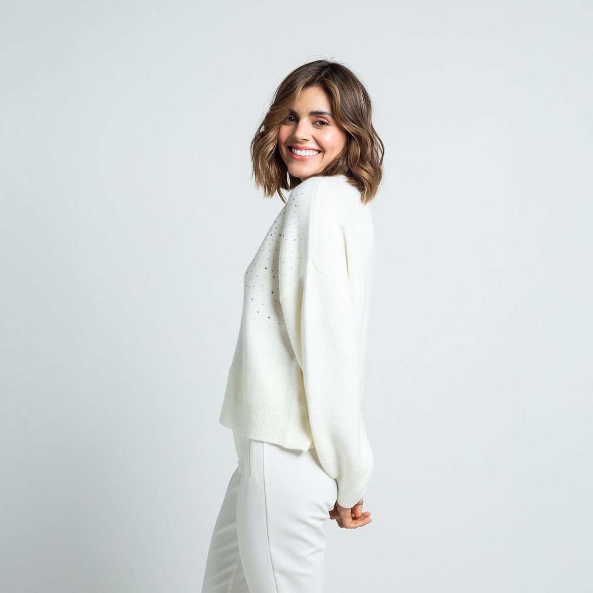 NAF NAF - Chompa Manga Larga Mujer Naf Naf