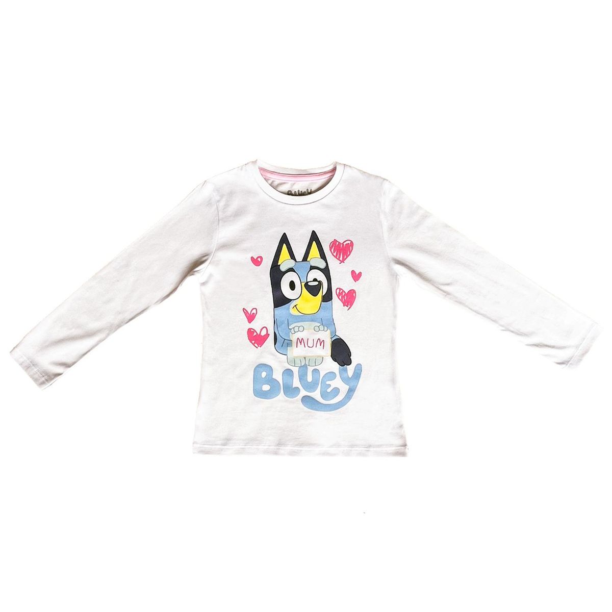 BLUEY - Polera Ml Niña Hearts Bluey