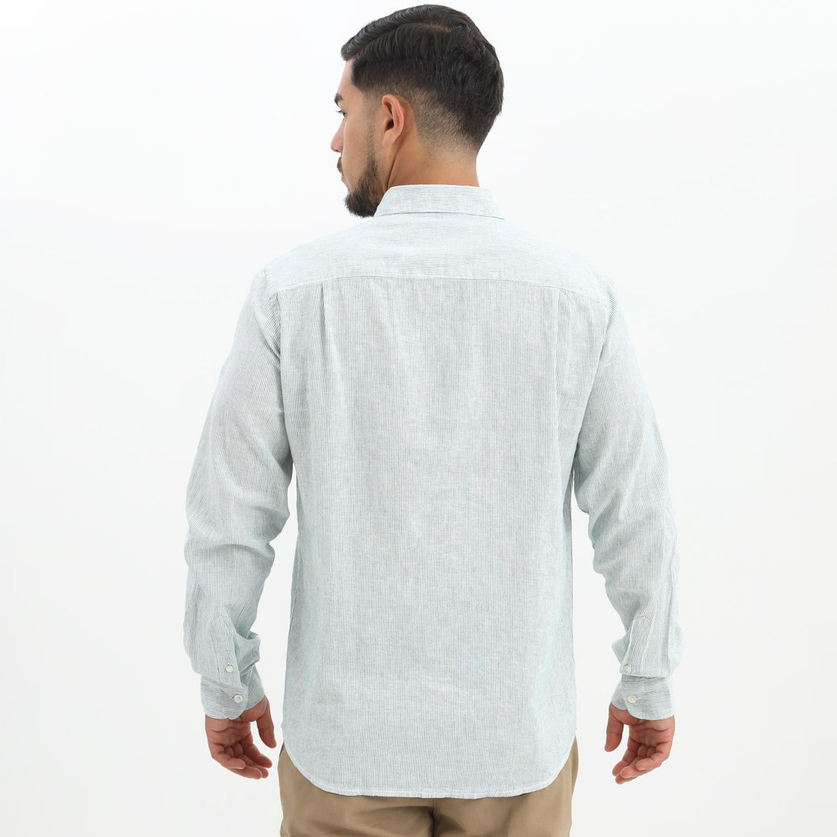 SPRINGFIELD - Camisa Manga Larga Lino Hombre Springfield