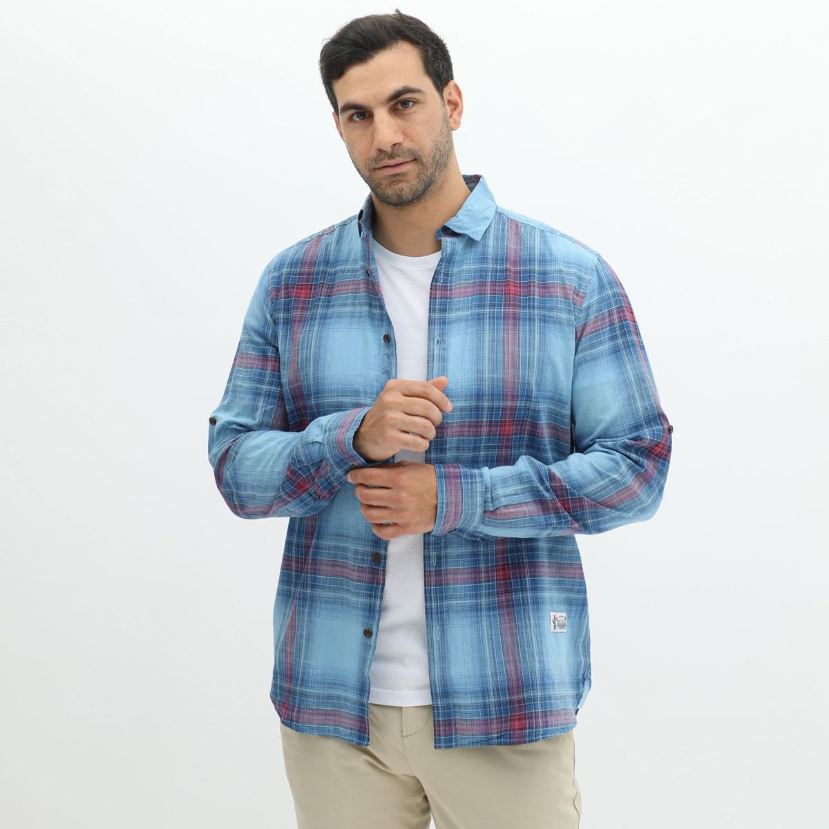 SPRINGFIELD - Camisa Manga Larga 100% Algodón Hombre Springfield