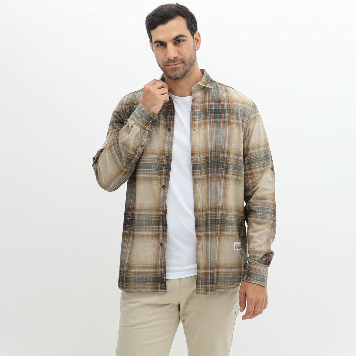 SPRINGFIELD - Camisa Manga Larga 100% Algodón Hombre Springfield